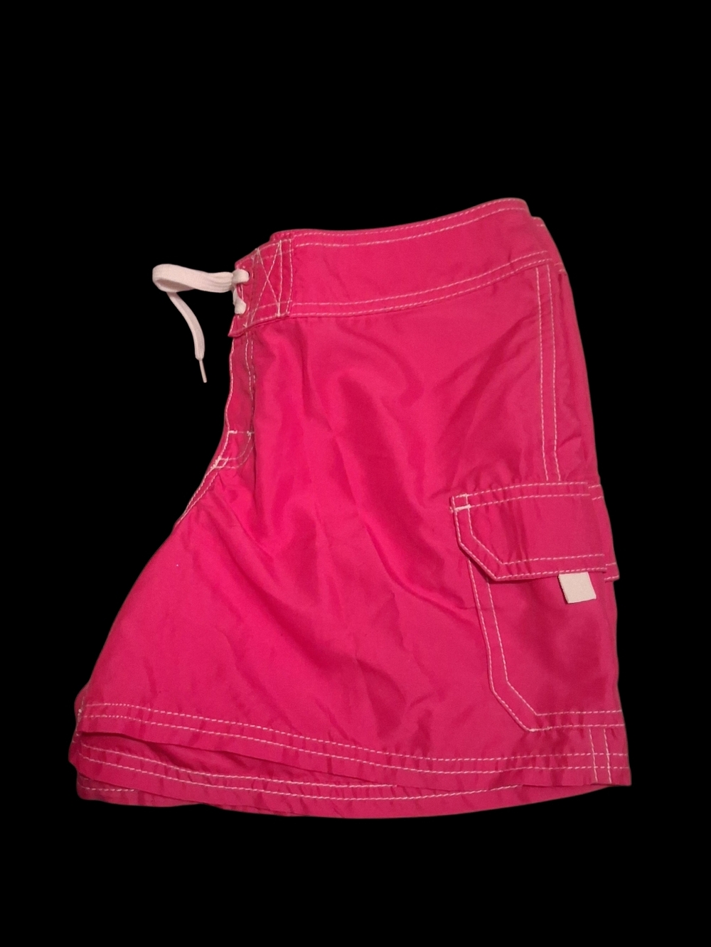 Kanu Surf Hot Pink Cargo Drawstring Shorts - Picture 3 of 7